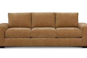 everly knife arm bench sofa